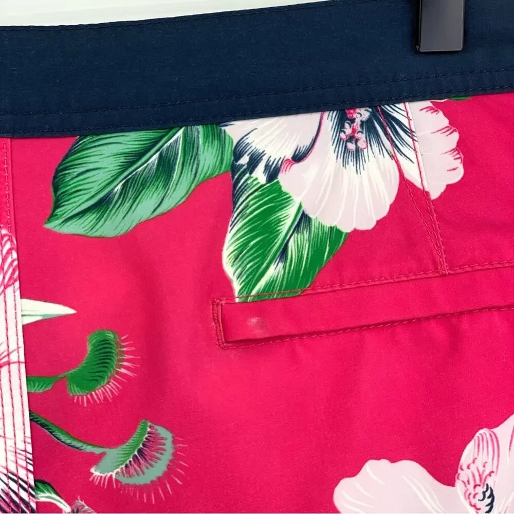 VANS Swim Trunks Venus Fly Trap Pink Navy 38